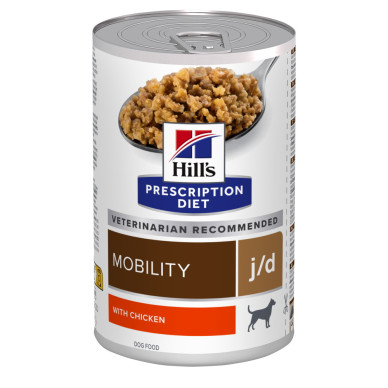 Hill’s Prescription Diet Canine j/d – Hrană Umedă pentru Sănătatea Articulațiilor la Câini, 370 g
